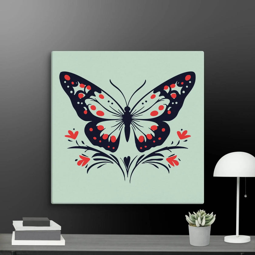 Floral Butterfly Wall Art Canvas - STYLISHOUR