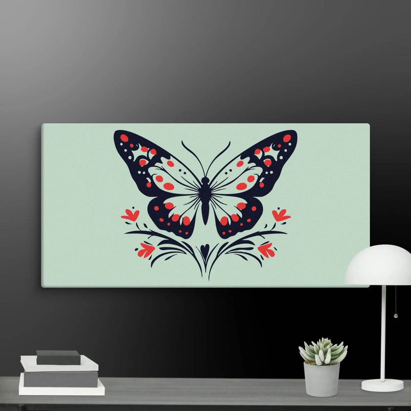 Floral Butterfly Wall Art Canvas - STYLISHOUR