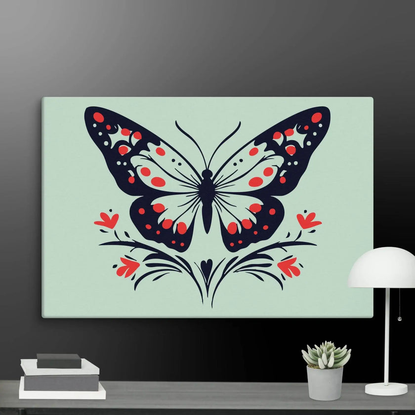 Floral Butterfly Wall Art Canvas - STYLISHOUR