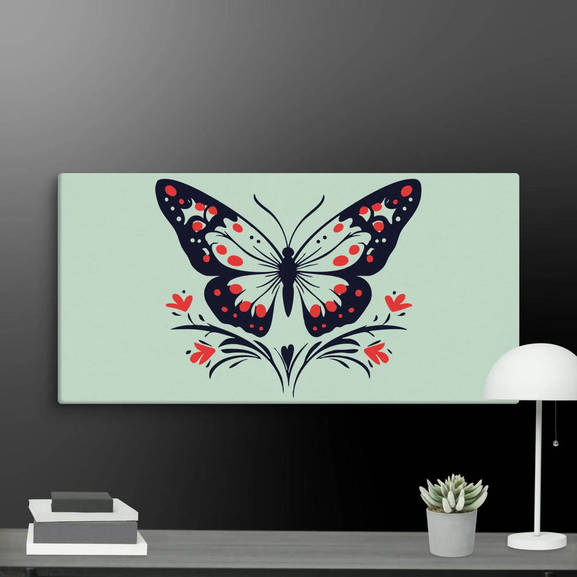 Floral Butterfly Wall Art Canvas - STYLISHOUR