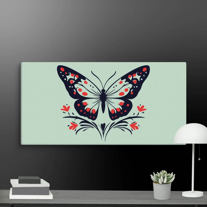 Floral Butterfly Wall Art Canvas - STYLISHOUR