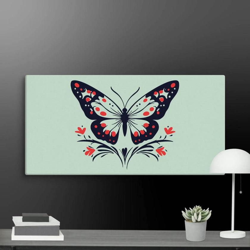 Floral Butterfly Wall Art Canvas - STYLISHOUR
