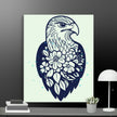 Floral Eagle Wall Decor Canvas - STYLISHOUR