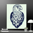 Floral Eagle Wall Decor Canvas - STYLISHOUR