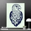 Floral Eagle Wall Decor Canvas - STYLISHOUR