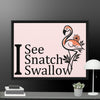 I See Flamingo Framed canvas - STYLISHOUR