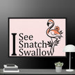 I See Flamingo Framed canvas - STYLISHOUR