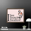 I See Flamingo Framed canvas - STYLISHOUR