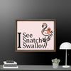 I See Flamingo Framed canvas - STYLISHOUR