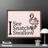 I See Flamingo Framed canvas - STYLISHOUR