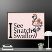 I See Flamingo Framed canvas - STYLISHOUR
