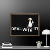 Deal with it Duck Framed canvas - STYLISHOUR