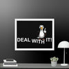 Deal with it Duck Framed canvas - STYLISHOUR