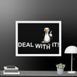 Deal with it Duck Framed canvas - STYLISHOUR