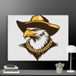 Golden Eagle Boss Wall Art Canvas - STYLISHOUR