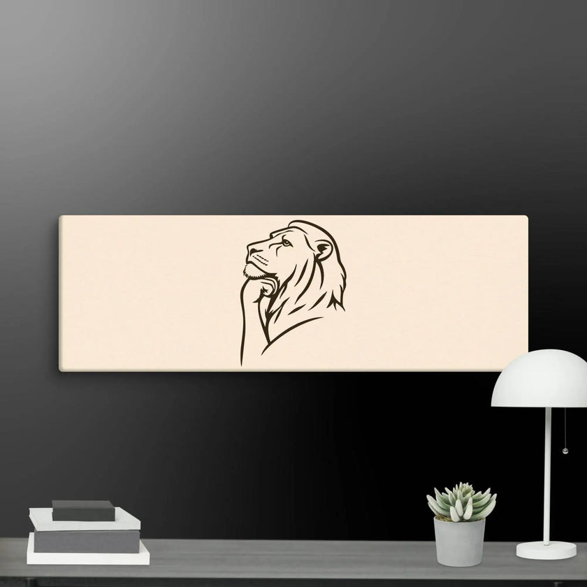 Great Thinker Lion Wall Art Canvas - STYLISHOUR