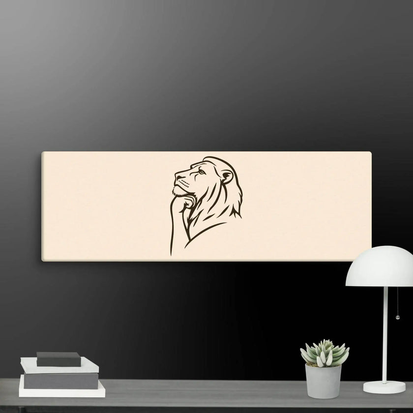 Great Thinker Lion Wall Art Canvas - STYLISHOUR