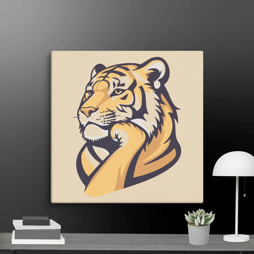 Great Thinker Tiger Wall Decor Canvas - STYLISHOUR