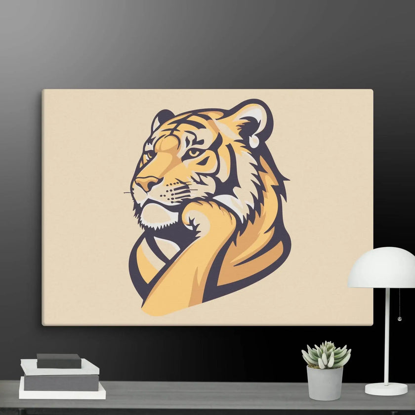 Great Thinker Tiger Wall Decor Canvas - STYLISHOUR