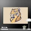 Great Thinker Tiger Wall Decor Canvas - STYLISHOUR