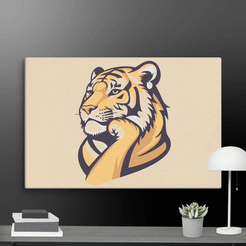 Great Thinker Tiger Wall Decor Canvas - STYLISHOUR