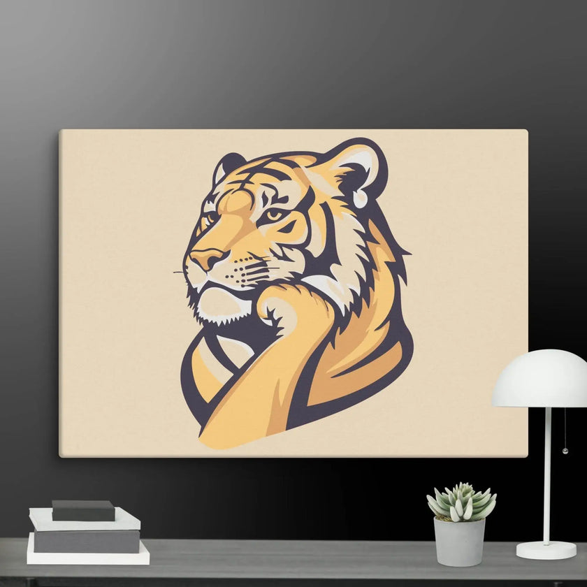 Great Thinker Tiger Wall Decor Canvas - STYLISHOUR