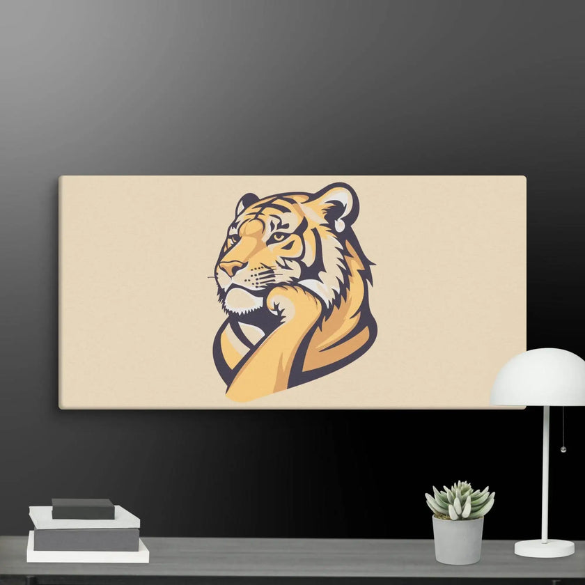 Great Thinker Tiger Wall Decor Canvas - STYLISHOUR