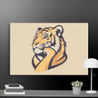 Great Thinker Tiger Wall Decor Canvas - STYLISHOUR