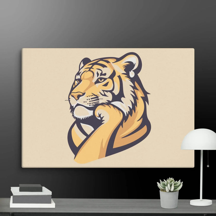 Great Thinker Tiger Wall Decor Canvas - STYLISHOUR