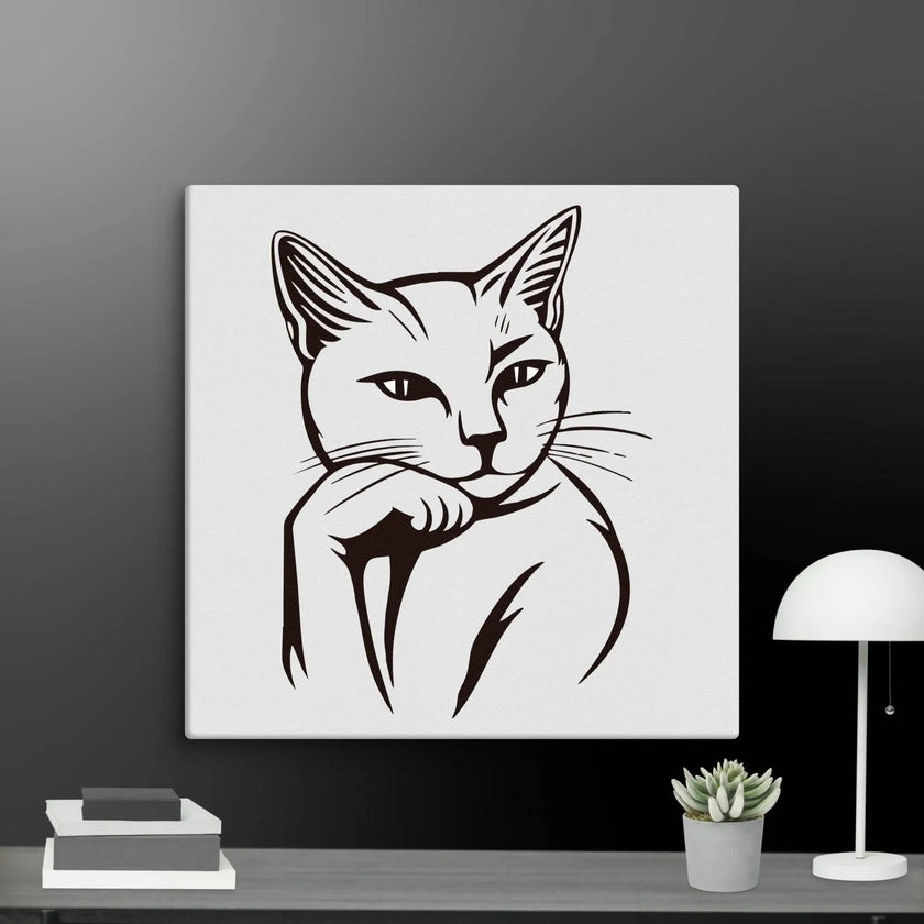 Life’s Better with a Cat Wall Art Canvas - STYLISHOUR
