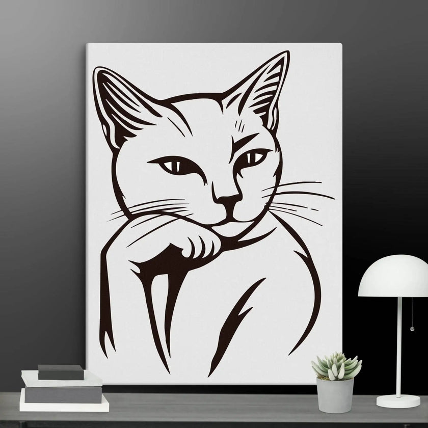 Life’s Better with a Cat Wall Art Canvas - STYLISHOUR