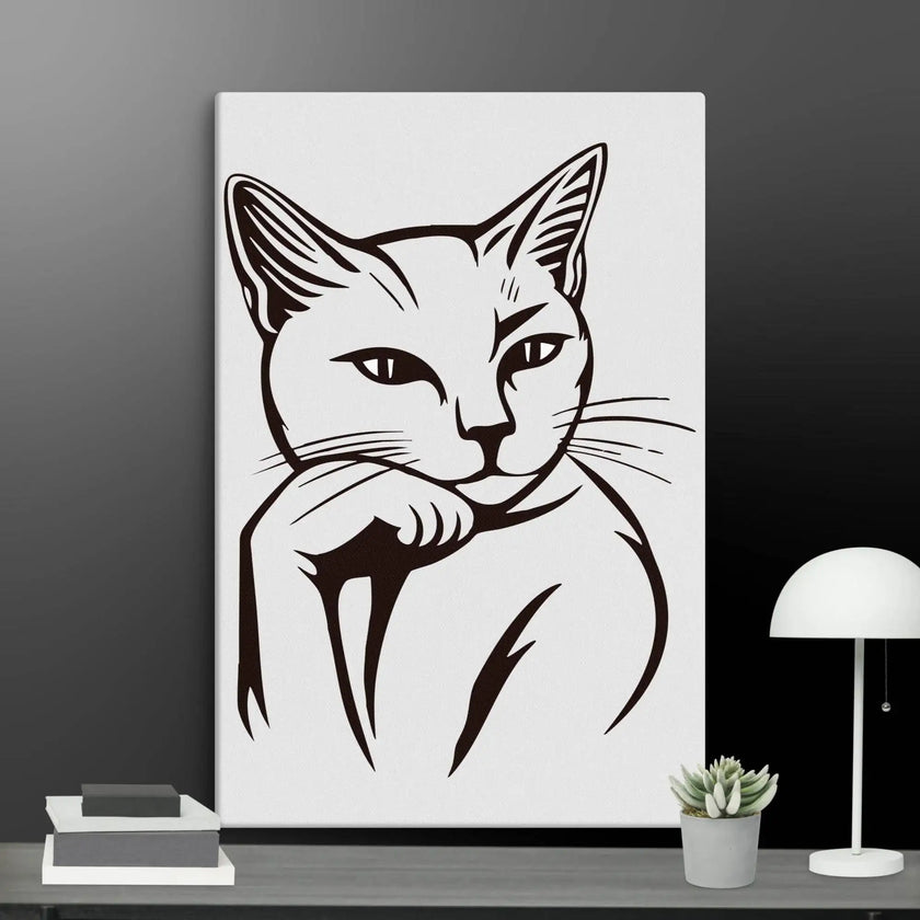 Life’s Better with a Cat Wall Art Canvas - STYLISHOUR