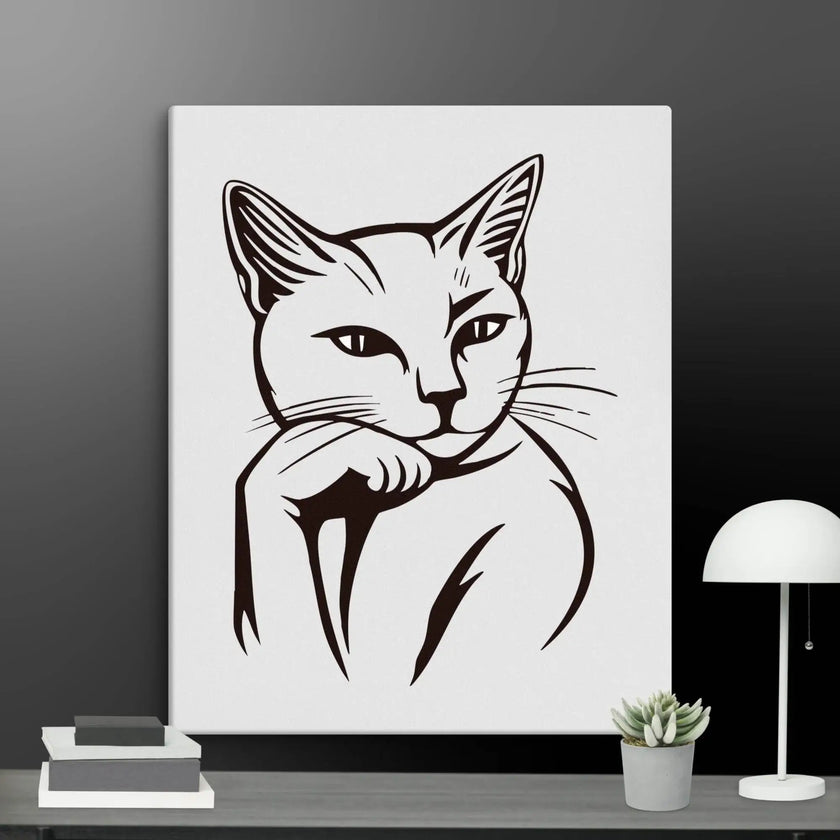 Life’s Better with a Cat Wall Art Canvas - STYLISHOUR