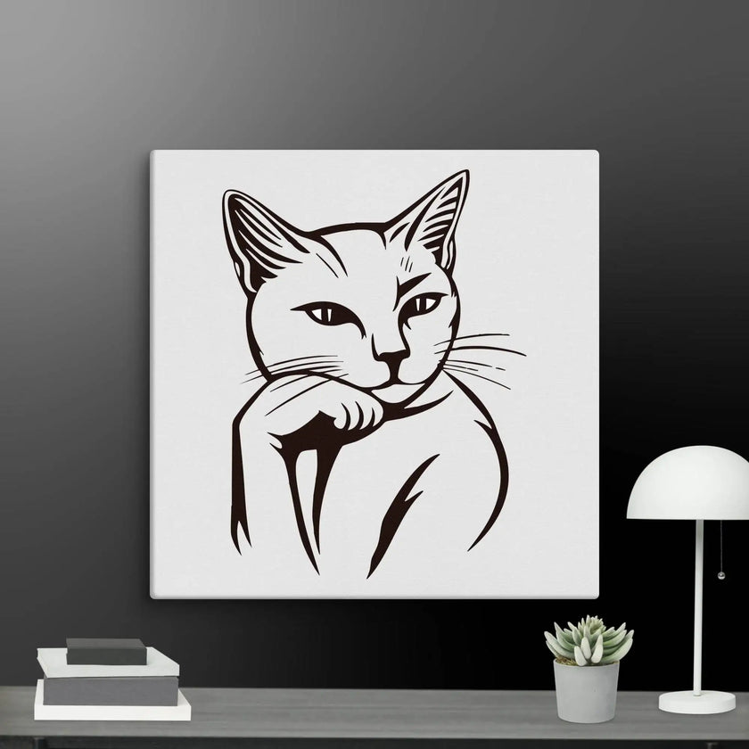Life’s Better with a Cat Wall Art Canvas - STYLISHOUR