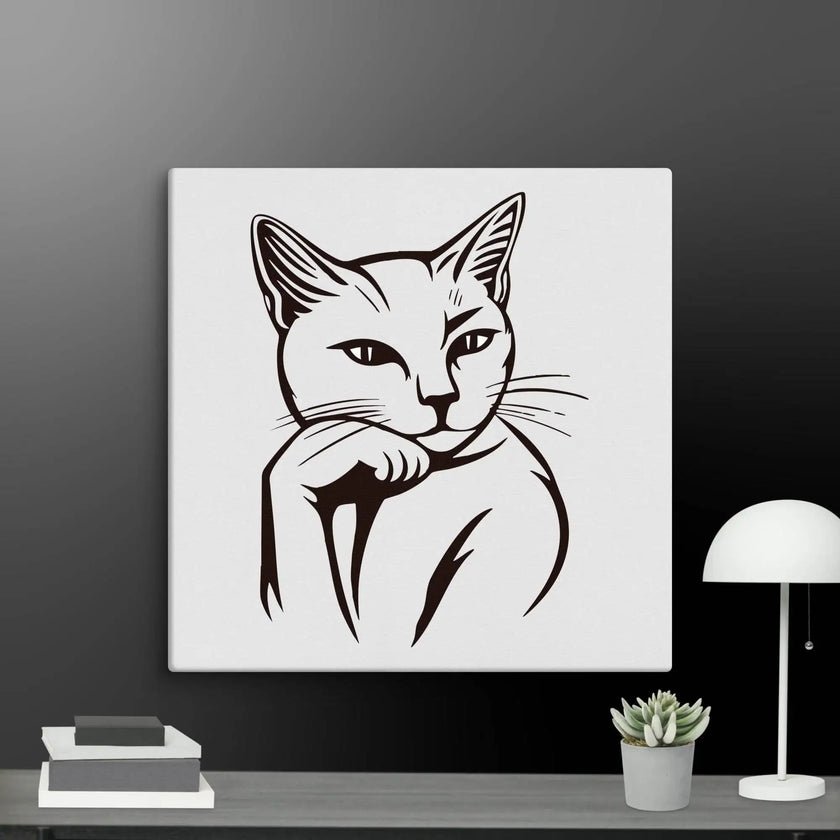 Life’s Better with a Cat Wall Art Canvas - STYLISHOUR