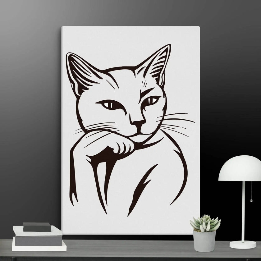 Life’s Better with a Cat Wall Art Canvas - STYLISHOUR