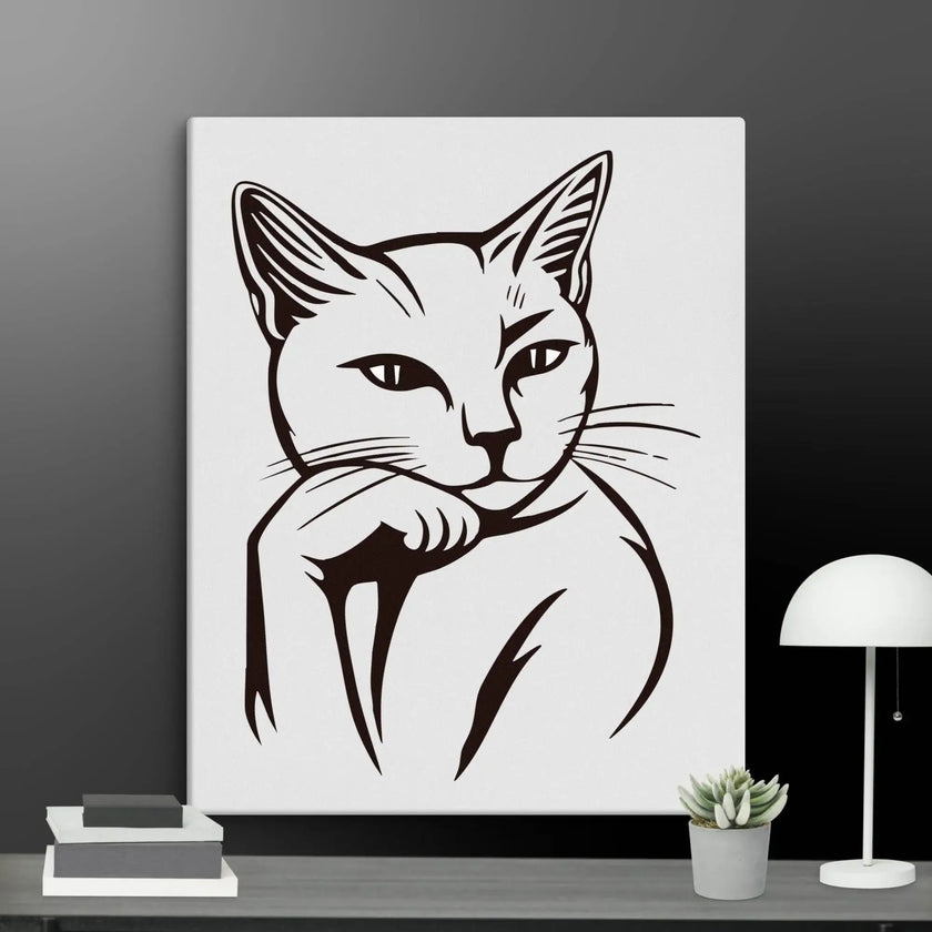 Life’s Better with a Cat Wall Art Canvas - STYLISHOUR