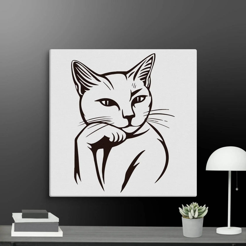 Life’s Better with a Cat Wall Art Canvas - STYLISHOUR