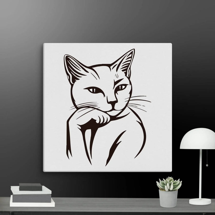 Life’s Better with a Cat Wall Art Canvas - STYLISHOUR