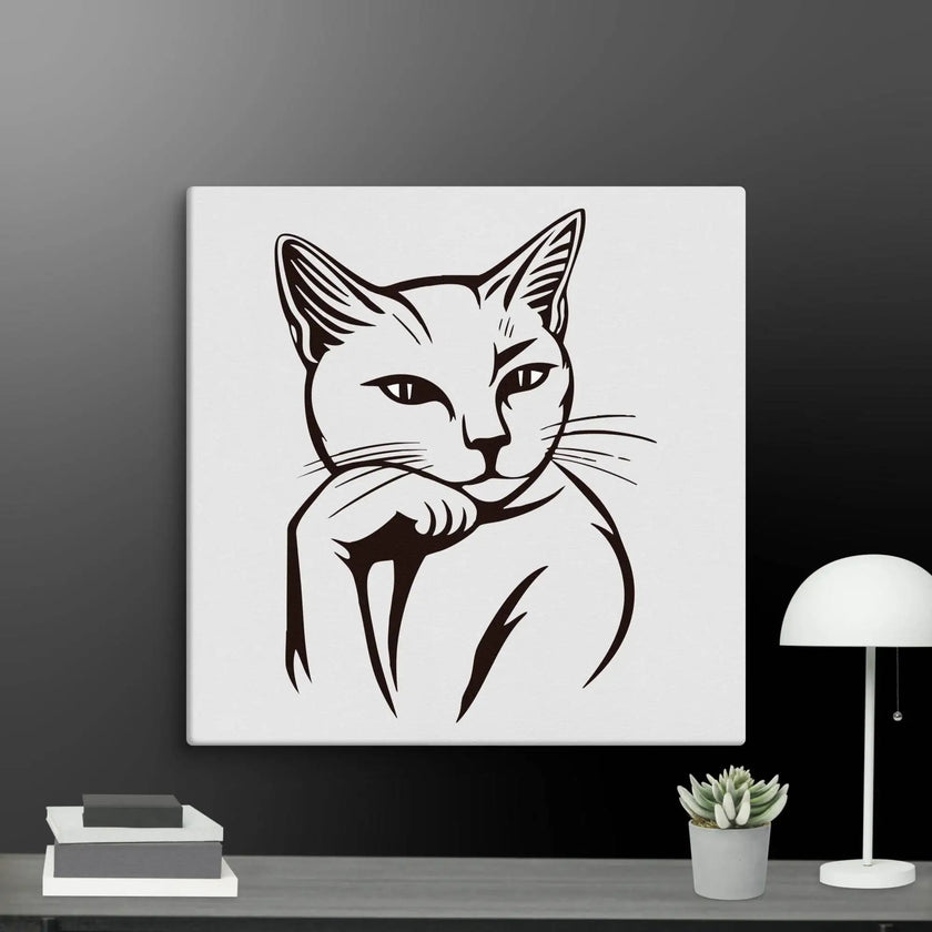 Life’s Better with a Cat Wall Art Canvas - STYLISHOUR