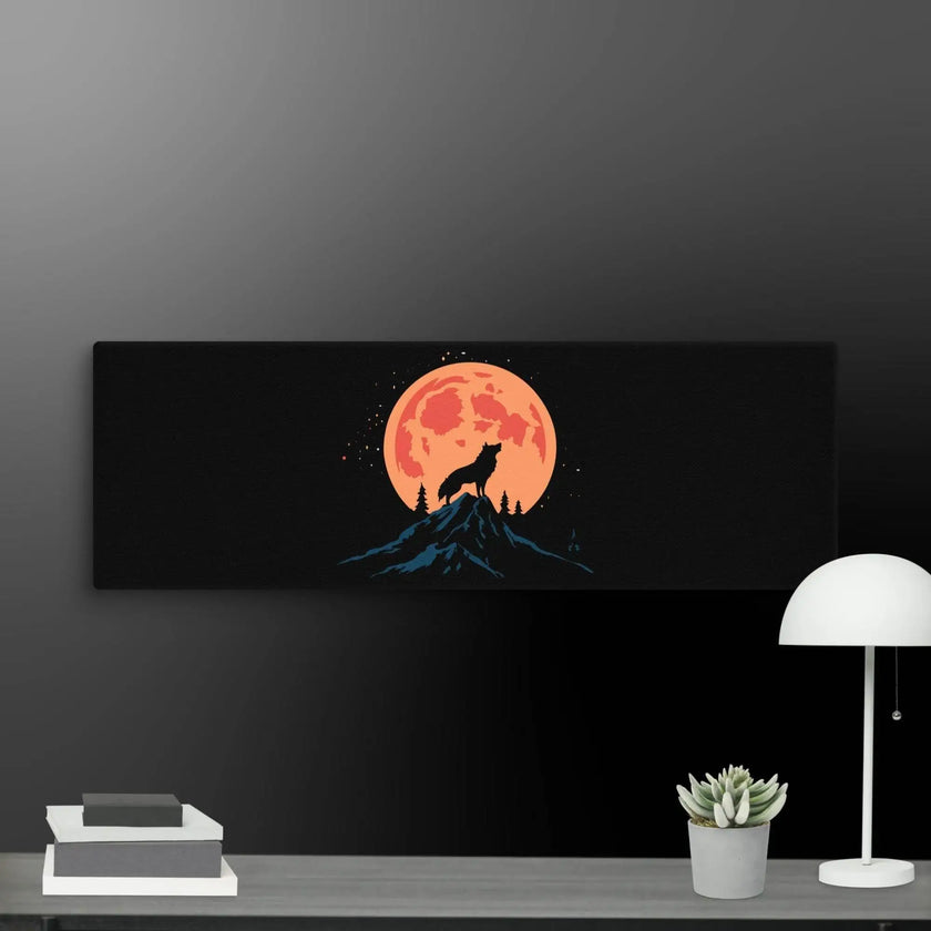 Night Howler-Wolf Wall Art Canvas - STYLISHOUR