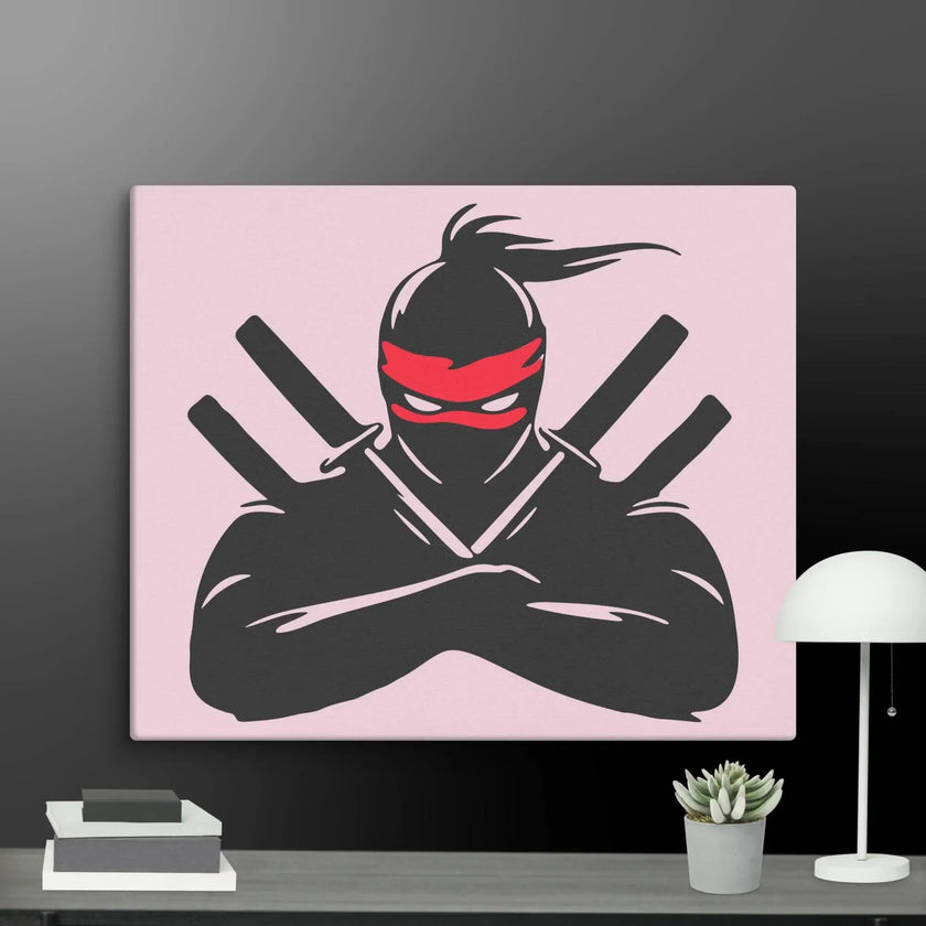Ninja Warrior Wall Art Canvas - STYLISHOUR
