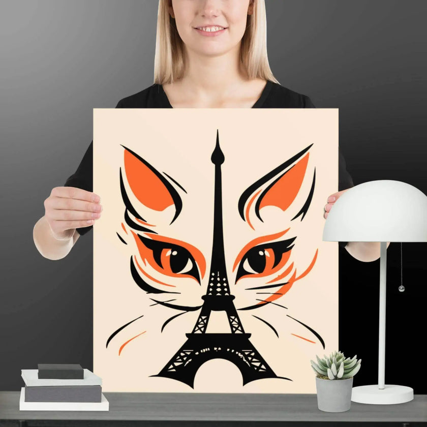 Paris Cat Poster - STYLISHOUR