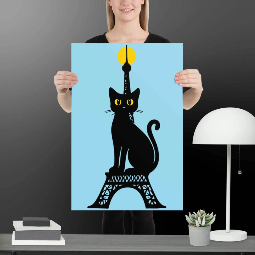 Paris Cat Poster - STYLISHOUR