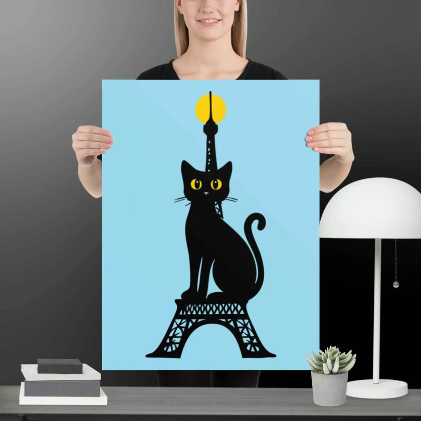 Paris Cat Poster - STYLISHOUR