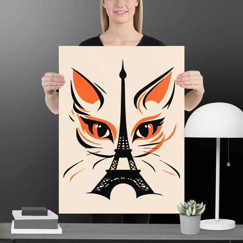 Paris Cat Poster - STYLISHOUR