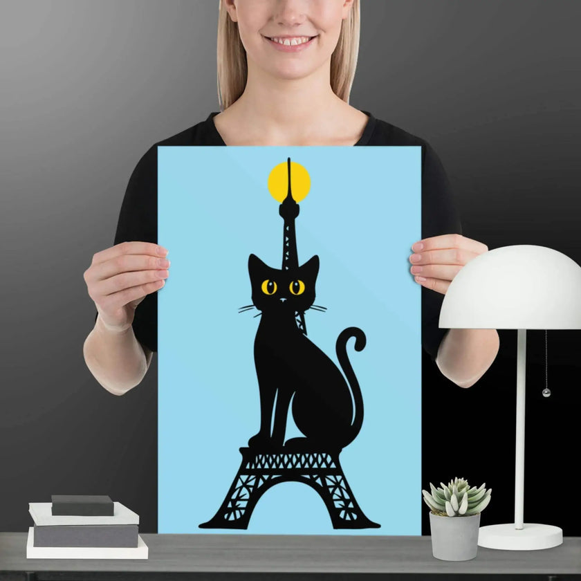 Paris Cat Poster - STYLISHOUR