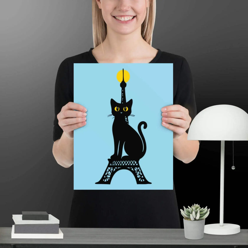 Paris Cat Poster - STYLISHOUR