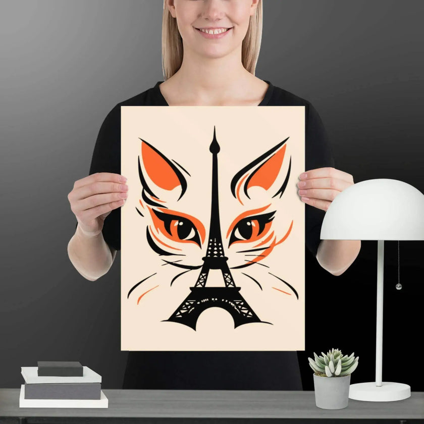 Paris Cat Poster - STYLISHOUR
