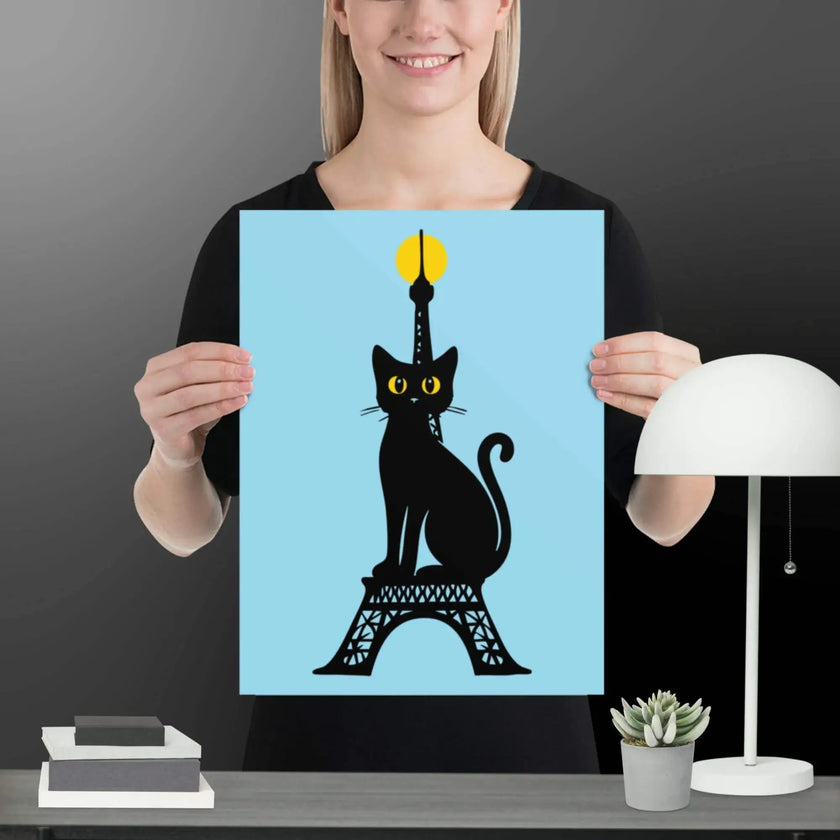 Paris Cat Poster - STYLISHOUR